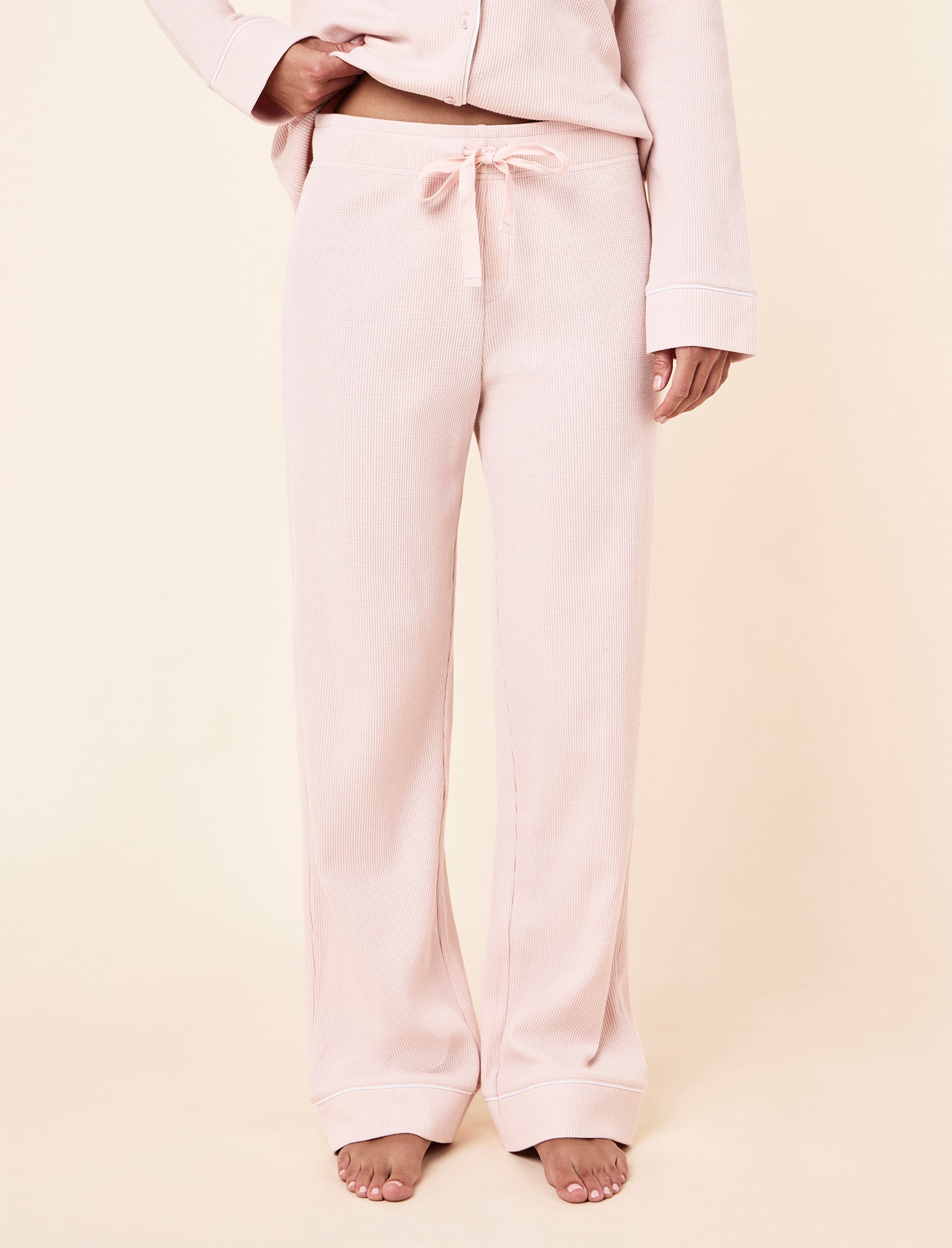 Claire Cotton Waffle Full Length PJ Set