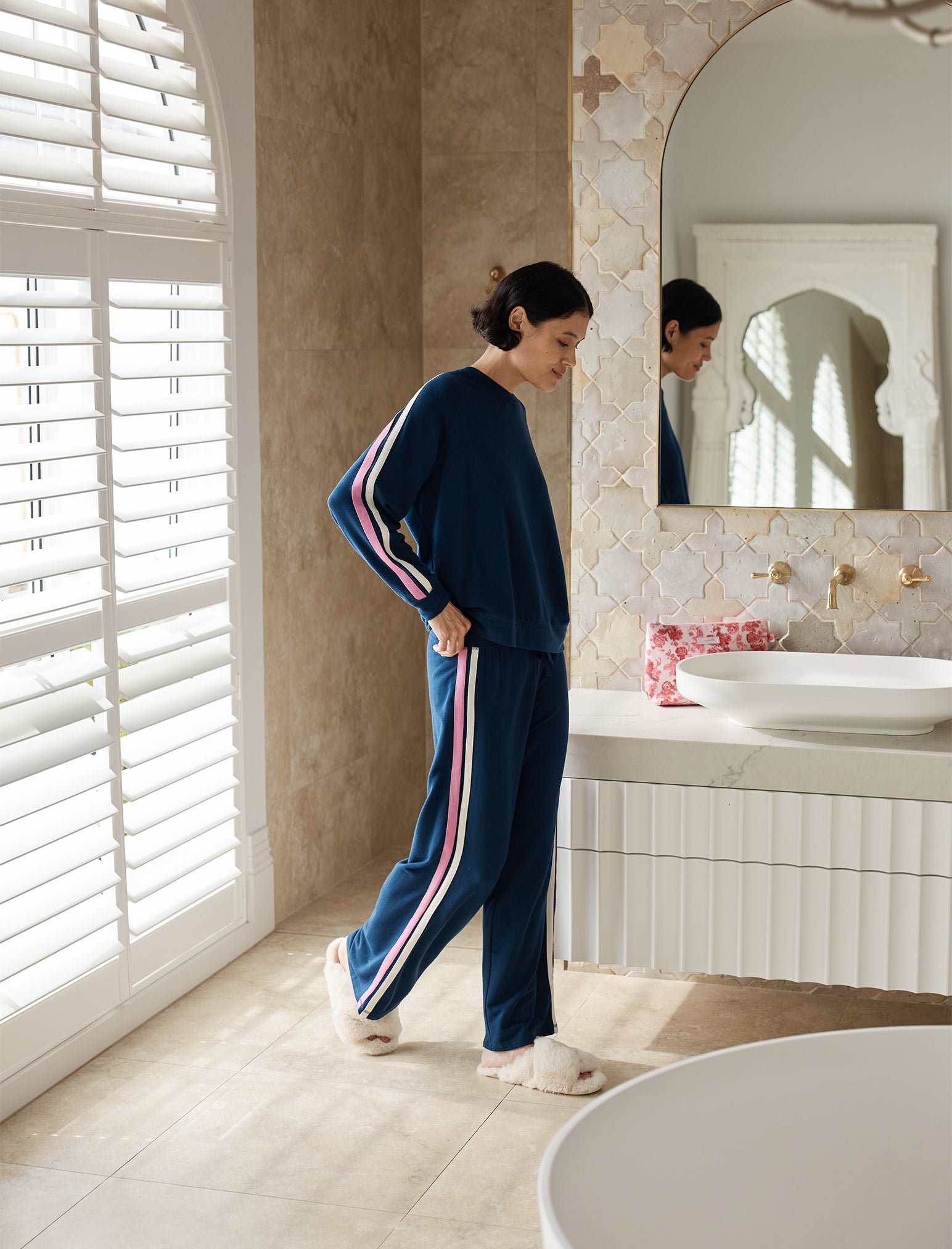 Cosy Kate Stripe Wide Leg Pant