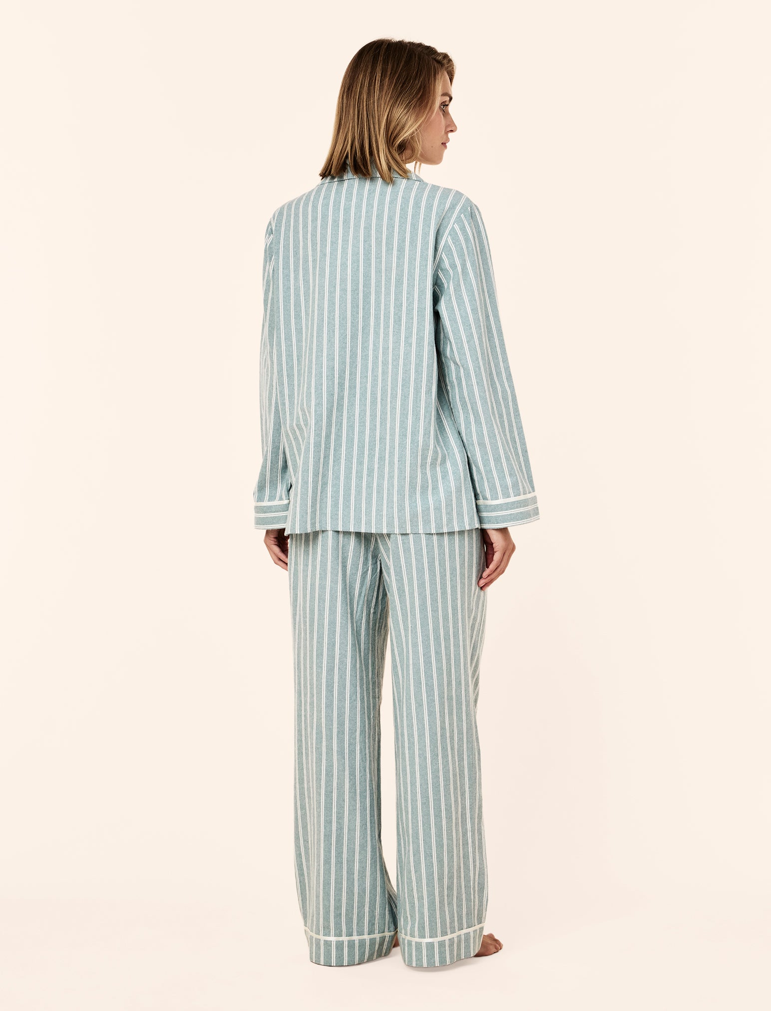 Organic Brushed Cosy Full Length PJ Set