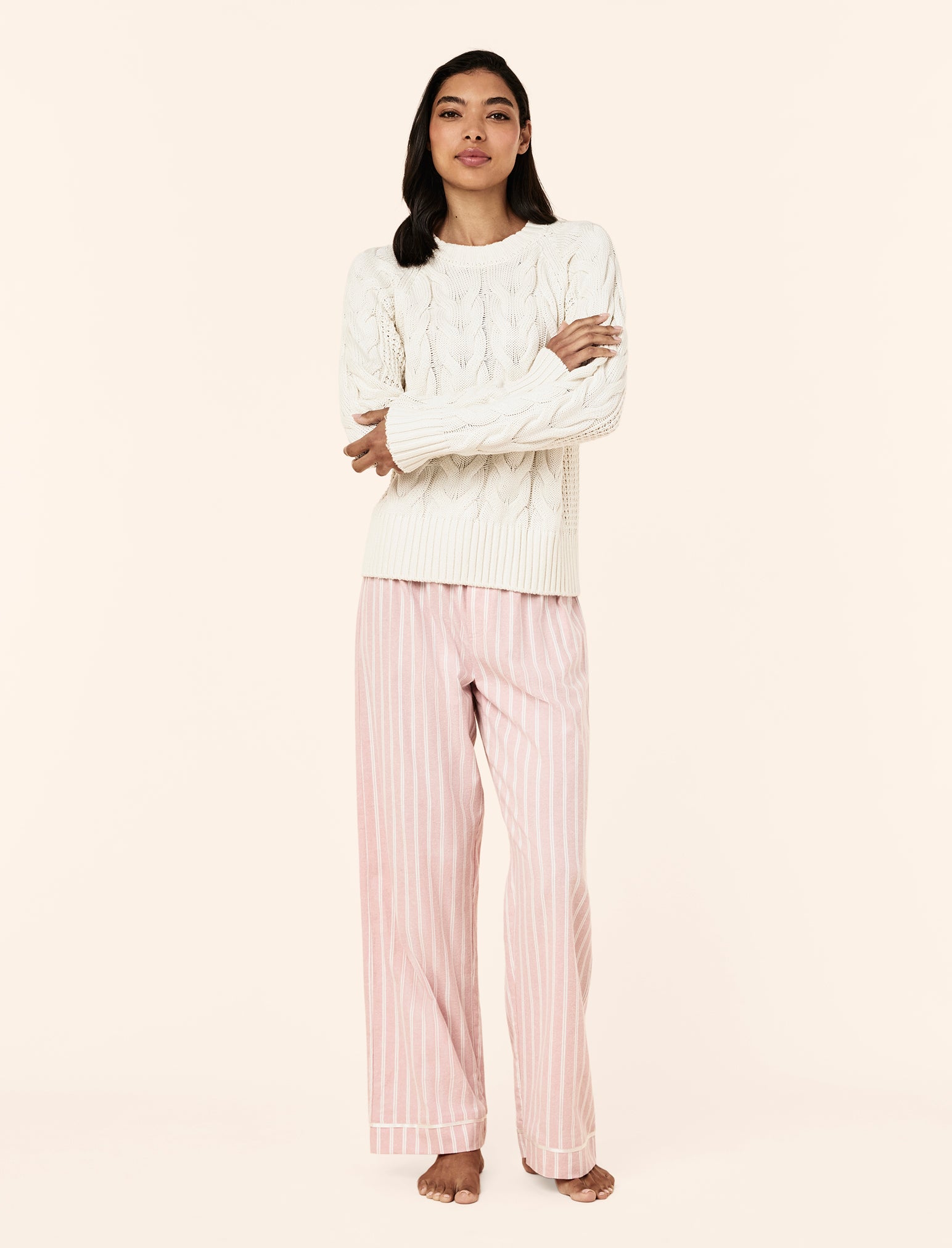 Cosy Cable Cotton Cashmere Jumper