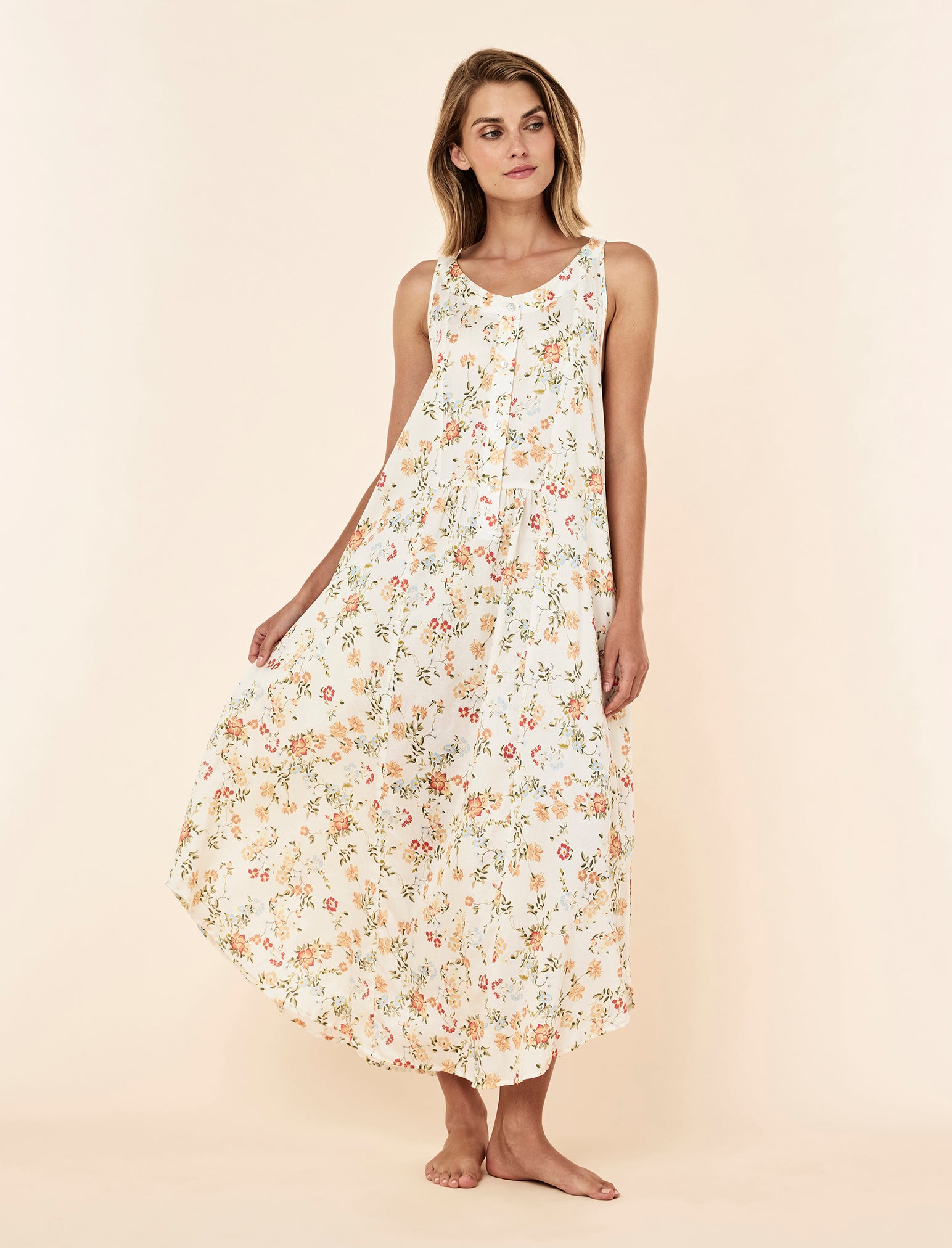 Amber Panel Front Maxi Nightie