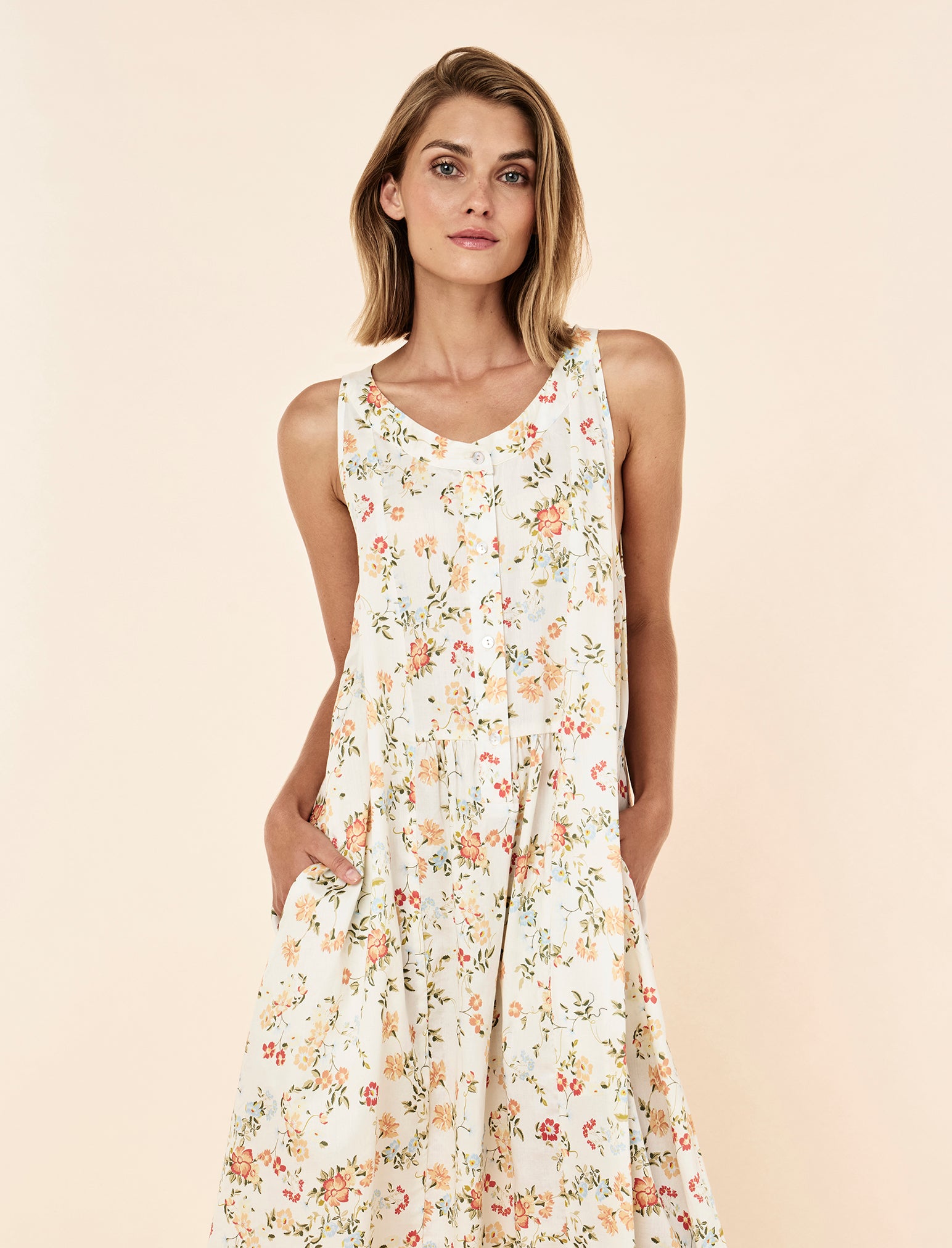 Amber Panel Front Maxi Nightie