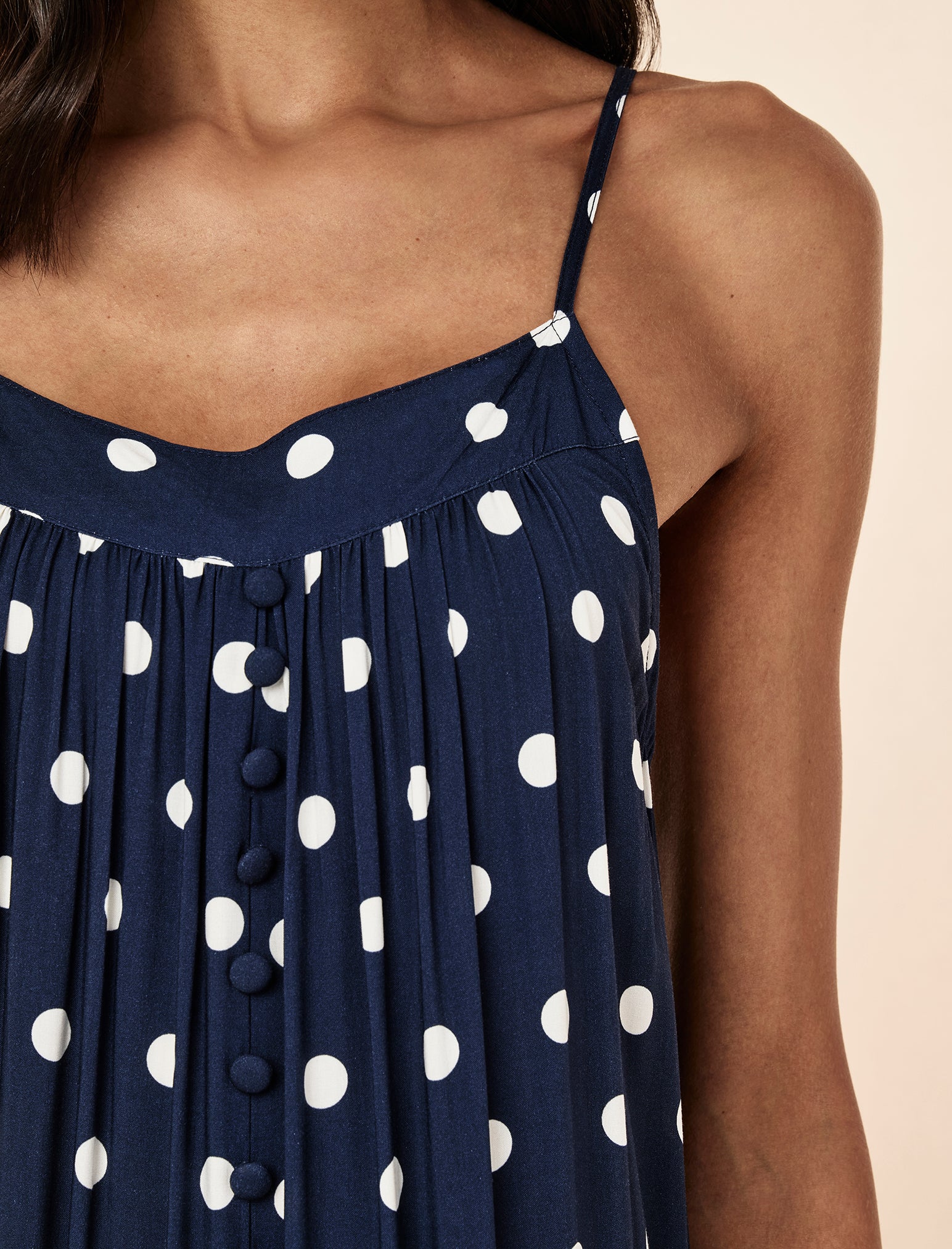 Spot Tiered Maxi Nightie
