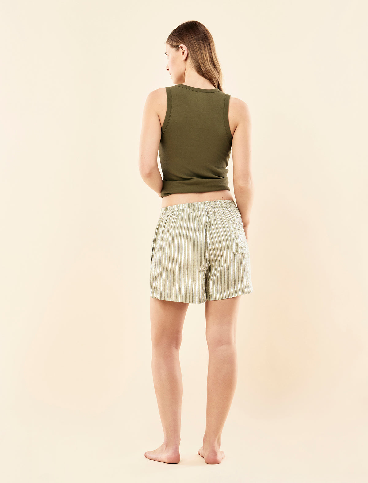 Karen Walker Seersucker Stripe Boxer Short