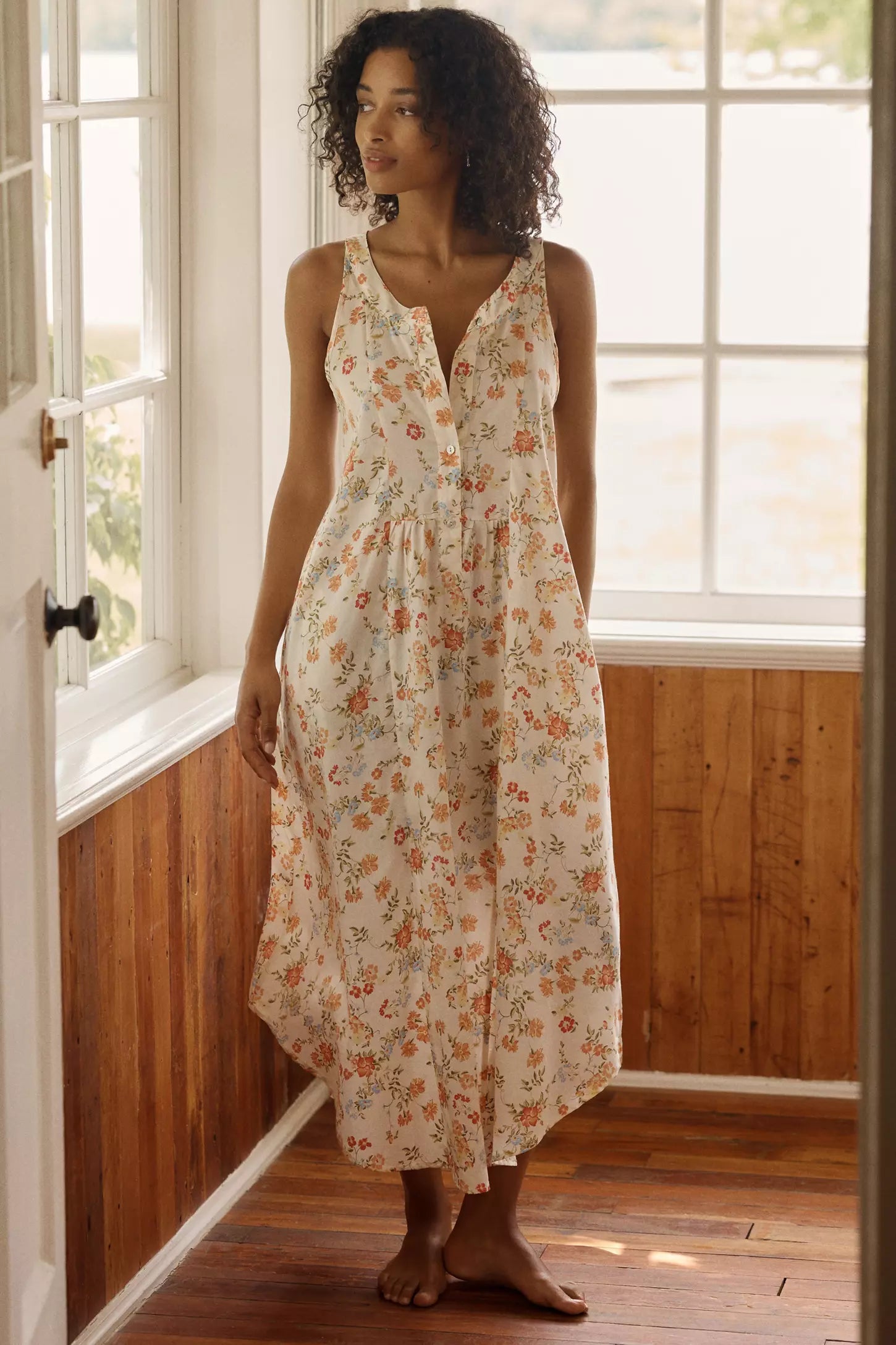 Amber Panel Front Maxi Nightie
