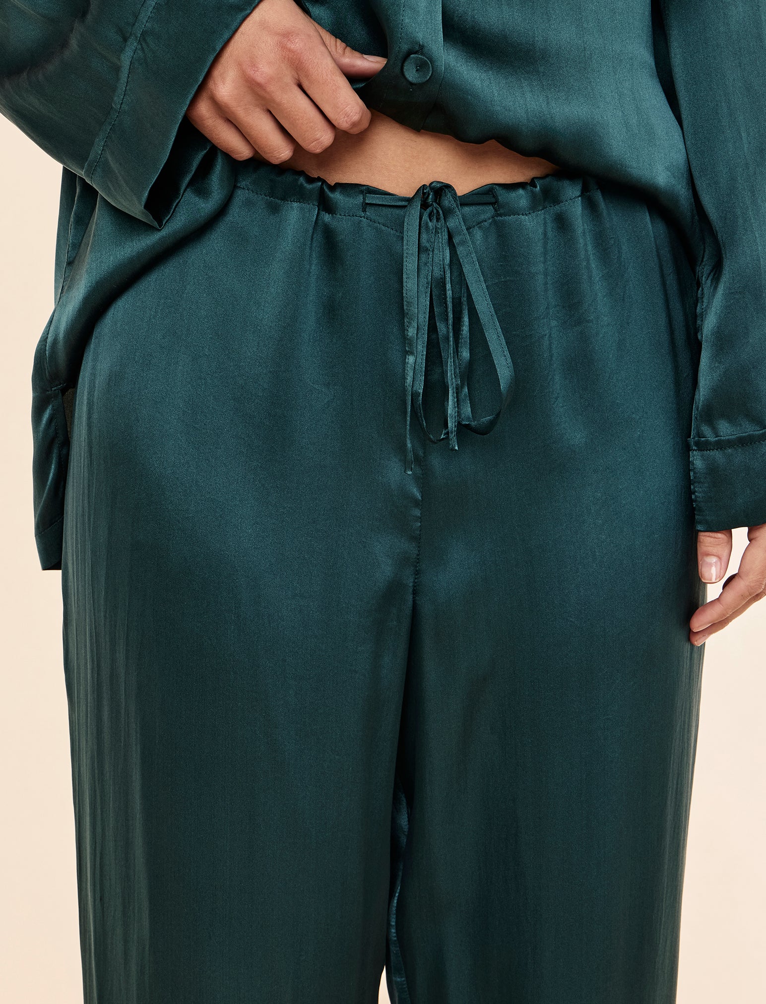 Audrey Washable Silk Full Length PJ Set