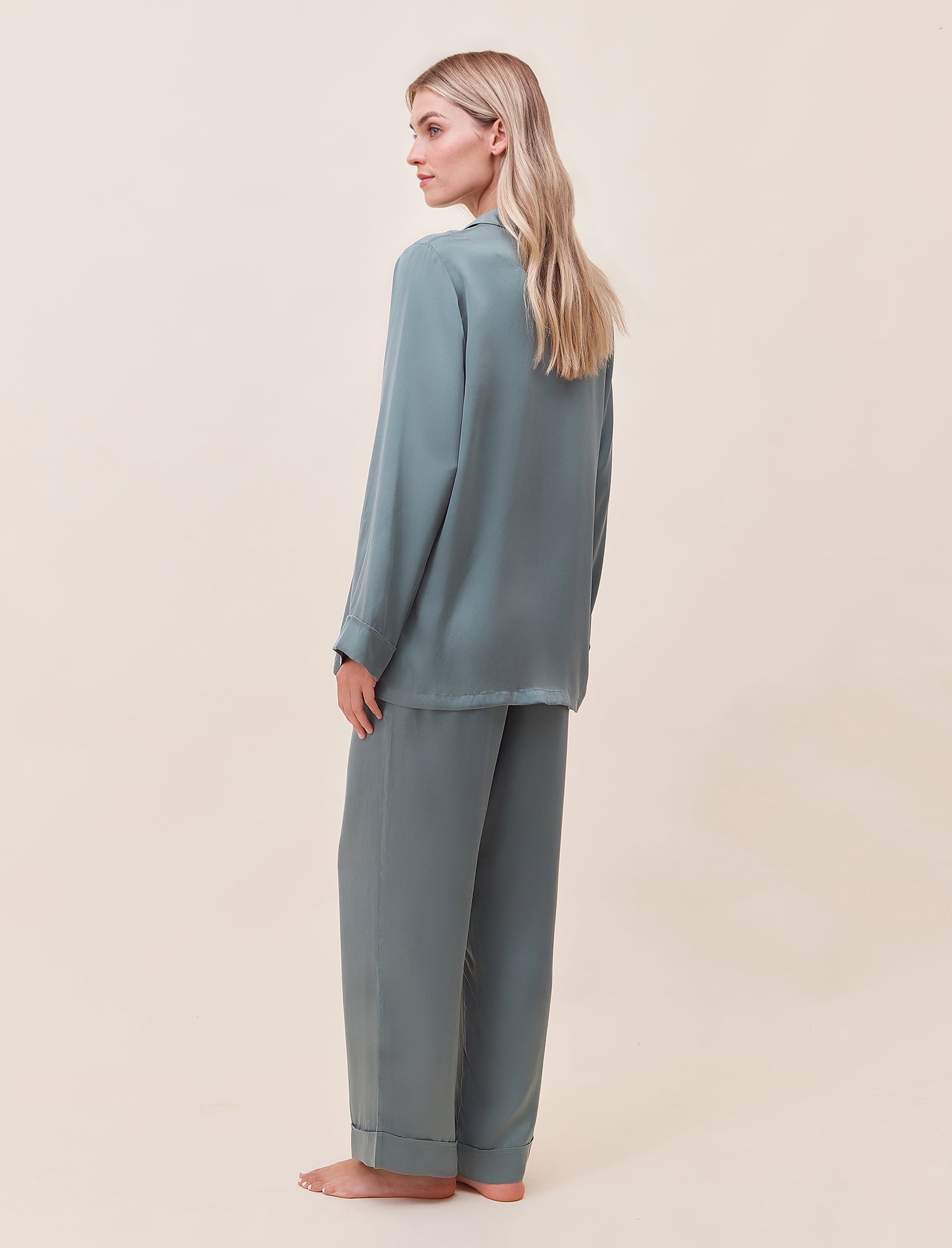 Audrey Washable Silk Full Length PJ Set