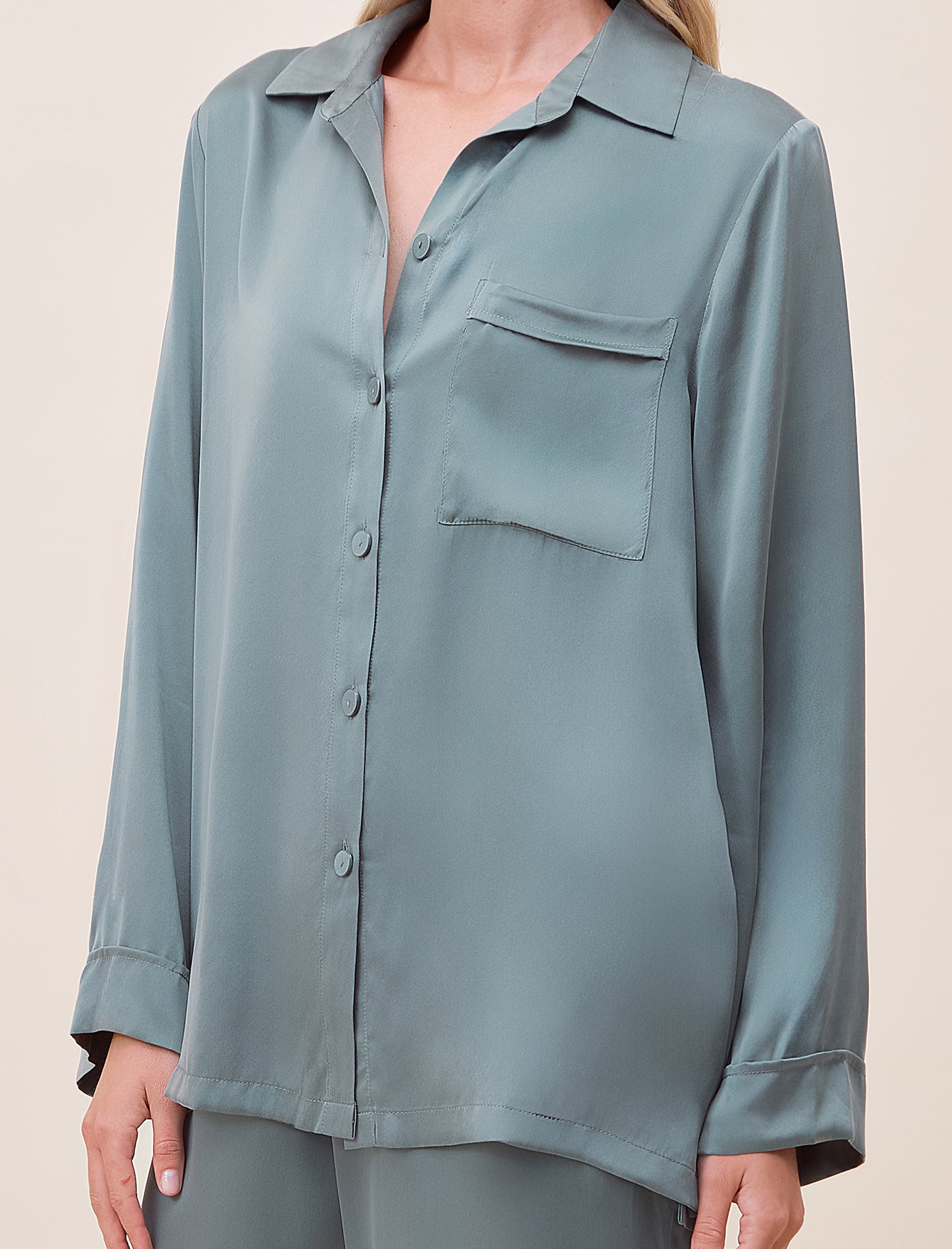 Audrey Washable Silk Full Length PJ Set