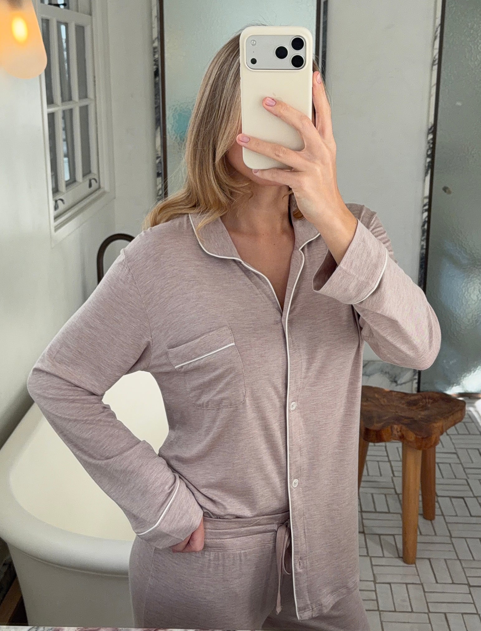 Kate Modal Soft Full Length PJ Set