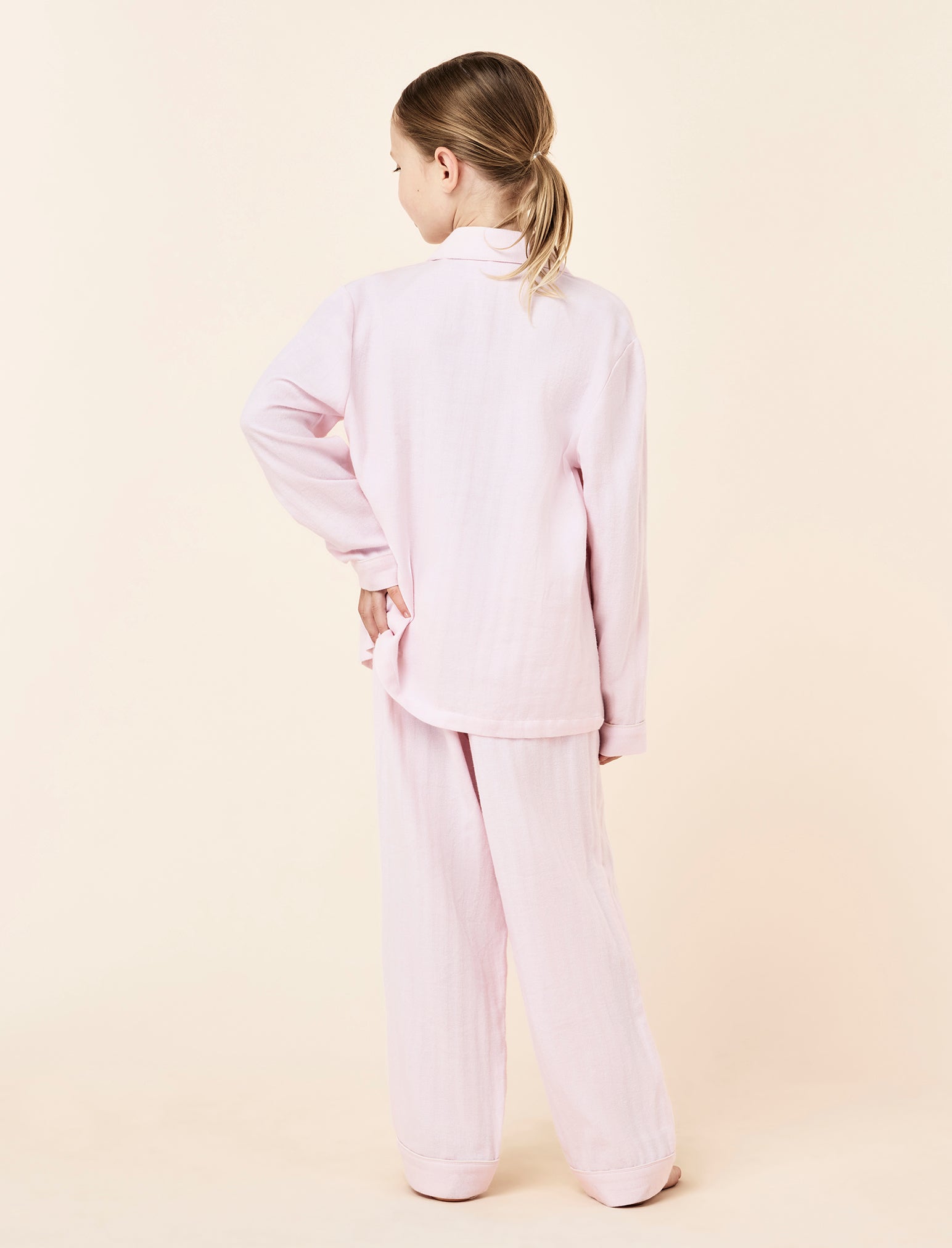 Kids Herringbone Full Length PJ Set