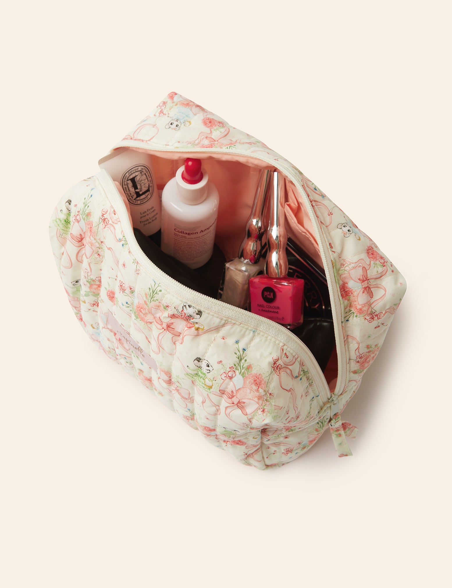 Claris the Mouse Quilted Cos Bag