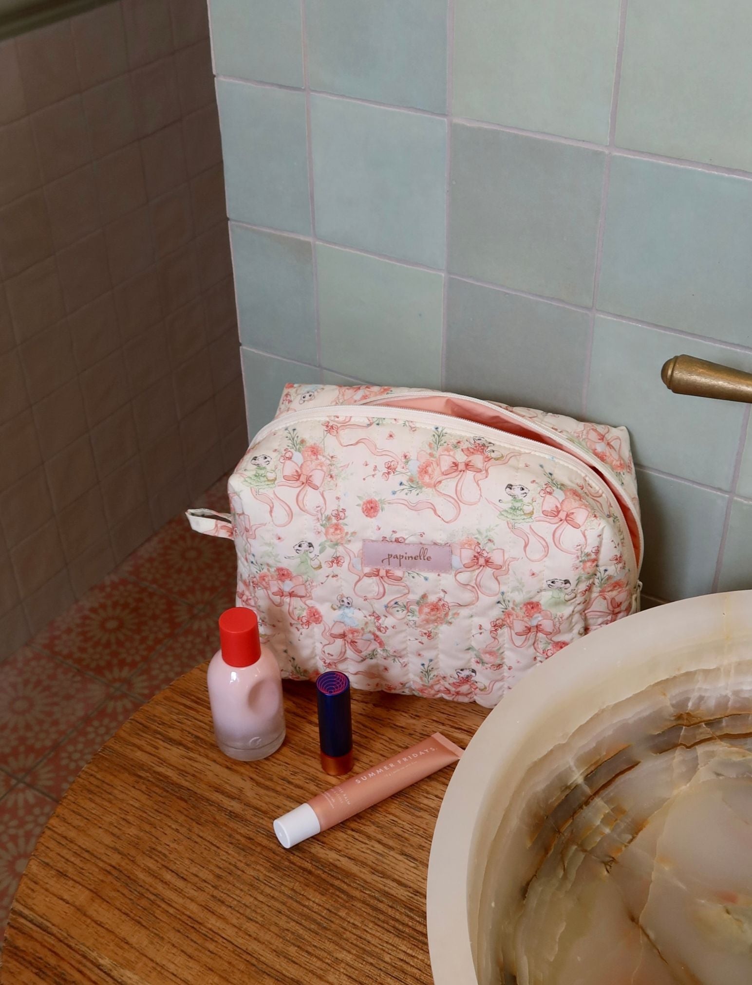 Claris the Mouse Quilted Cos Bag