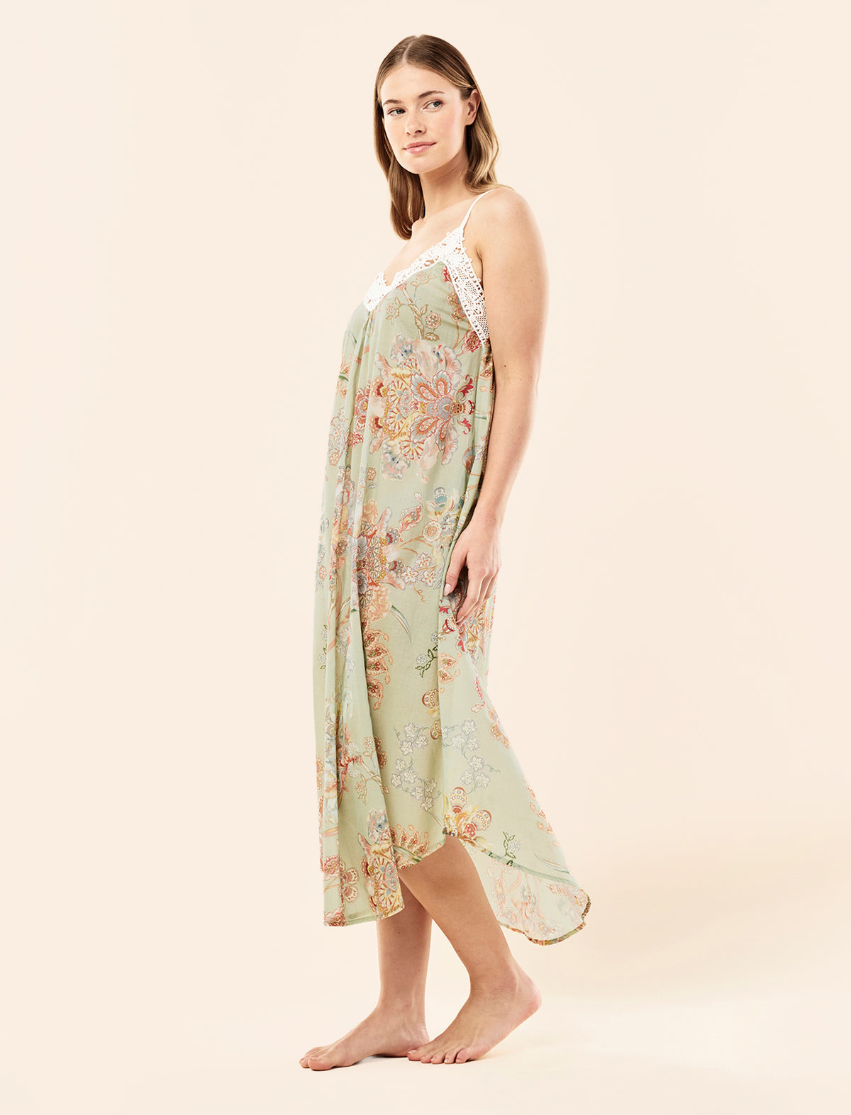 Coco Lace Front Maxi Nightie