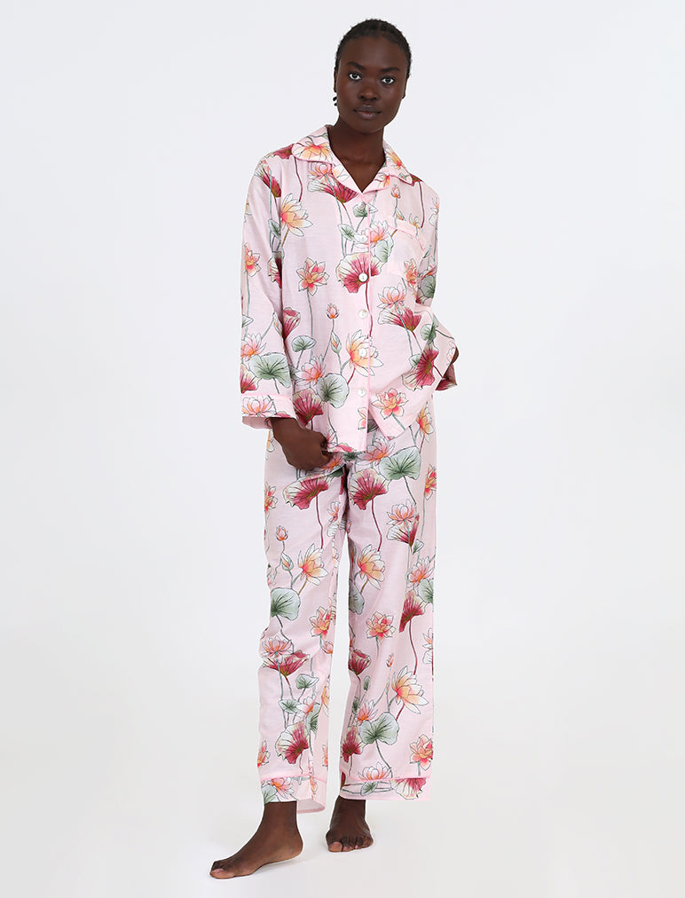 Lotus Cotton Silk PJ Set